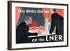 You Always Dine Well on the Lner-null-Framed Art Print