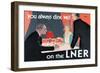 You Always Dine Well on the Lner-null-Framed Art Print