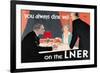 You Always Dine Well on the Lner-null-Framed Art Print