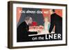 You Always Dine Well on the Lner-null-Framed Art Print