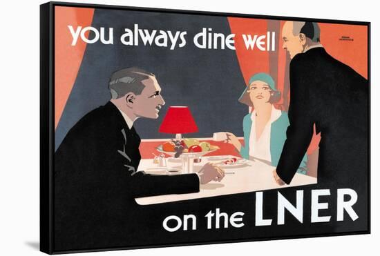 You Always Dine Well on the Lner-null-Framed Stretched Canvas