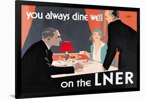 You Always Dine Well on the Lner-null-Framed Art Print