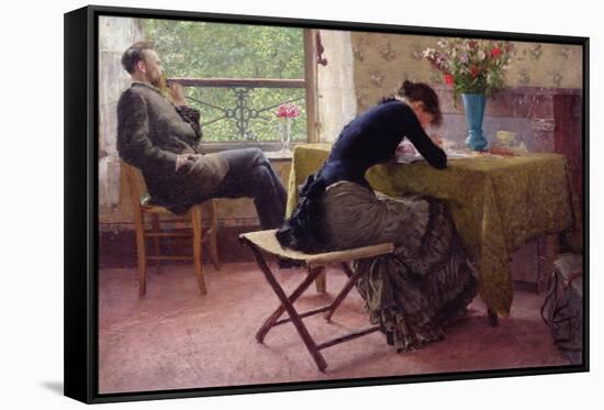 You and I-Erik Theodor Werenskiold-Framed Stretched Canvas