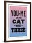 You and Me and the Cat Makes Three-null-Framed Art Print