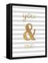 You and Me are Golden-Miyo Amori-Framed Stretched Canvas