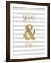 You and Me are Golden-Miyo Amori-Framed Art Print