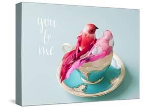 You and Me Love Birds-Susannah Tucker-Stretched Canvas