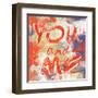 You and me-Fline-Framed Art Print