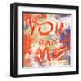 You and me-Fline-Framed Art Print