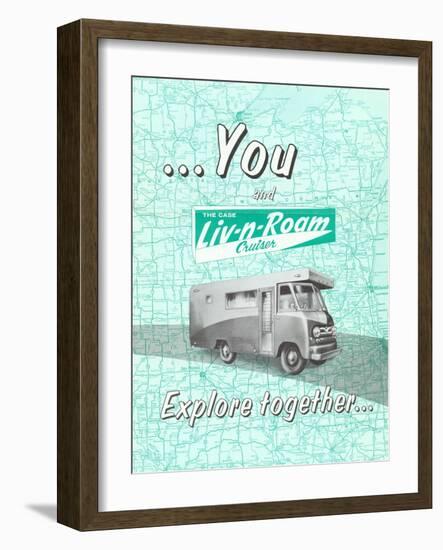 You and the Case Liv-N-Roam Cruiser: Explore Together'-null-Framed Giclee Print