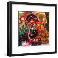 You Are a Cougar and a Panther-Shark Toof-Framed Art Print