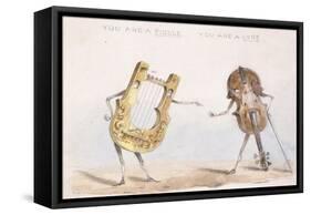 You are a Fiddle, You are a Lyre, after 1864-John Leech-Framed Stretched Canvas