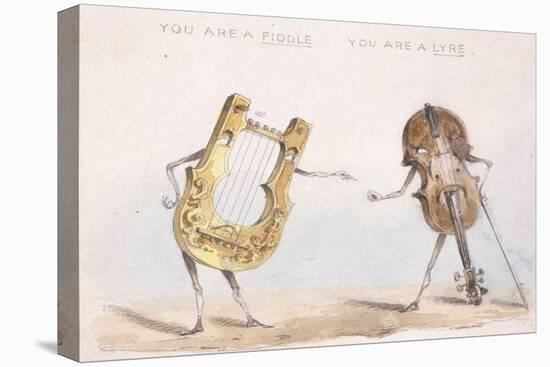 You are a Fiddle, You are a Lyre, after 1864-John Leech-Stretched Canvas