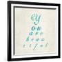 You are Beautiful in Blue-Morgan Yamada-Framed Art Print