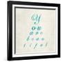 You are Beautiful in Blue-Morgan Yamada-Framed Art Print