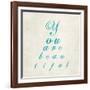 You are Beautiful in Blue-Morgan Yamada-Framed Art Print