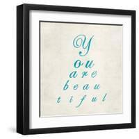 You are Beautiful in Blue-Morgan Yamada-Framed Art Print