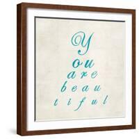 You are Beautiful in Blue-Morgan Yamada-Framed Art Print