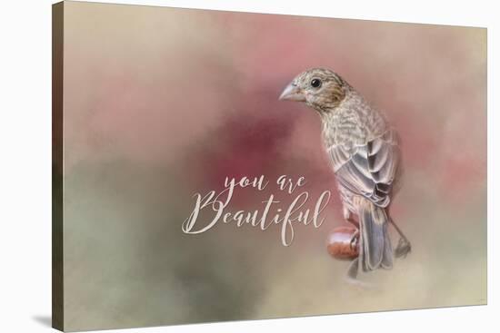 You are Beautiful with words-Jai Johnson-Stretched Canvas