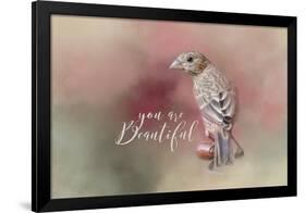 You are Beautiful with words-Jai Johnson-Framed Giclee Print