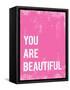 You Are Beautiful-null-Framed Stretched Canvas