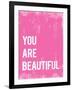 You Are Beautiful-null-Framed Art Print