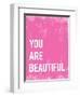 You Are Beautiful-null-Framed Art Print