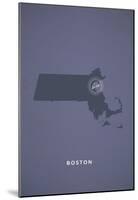 You Are Here Boston-null-Mounted Poster