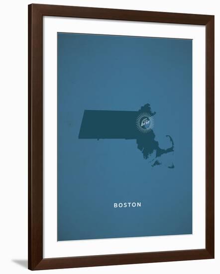 You Are Here Boston-null-Framed Art Print