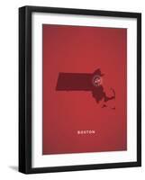 You Are Here Boston-null-Framed Art Print