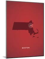 You Are Here Boston-null-Mounted Art Print