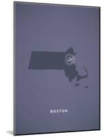 You Are Here Boston-null-Mounted Art Print