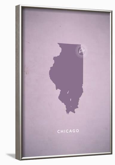 You Are Here Chicago-null-Framed Poster