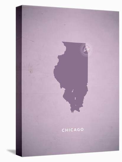 You Are Here Chicago-null-Stretched Canvas