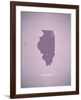 You Are Here Chicago-null-Framed Art Print