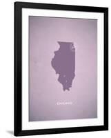 You Are Here Chicago-null-Framed Art Print