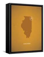 You Are Here Chicago-null-Framed Stretched Canvas