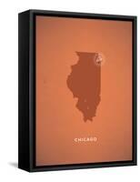 You Are Here Chicago-null-Framed Stretched Canvas