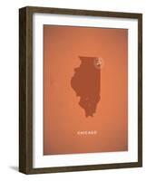 You Are Here Chicago-null-Framed Art Print