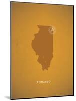 You Are Here Chicago-null-Mounted Art Print