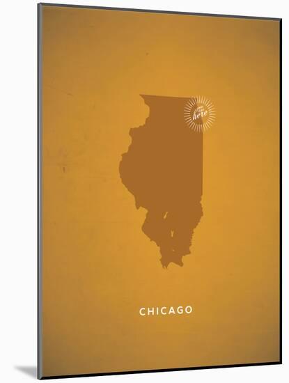 You Are Here Chicago-null-Mounted Art Print