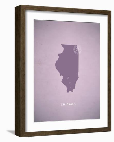 You Are Here Chicago-null-Framed Art Print