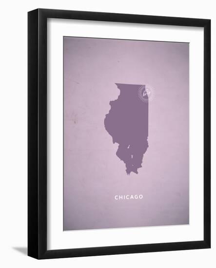 You Are Here Chicago-null-Framed Art Print