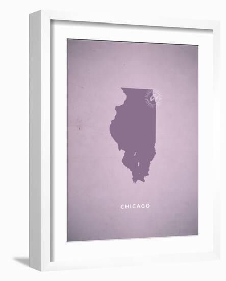 You Are Here Chicago-null-Framed Art Print