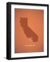 You Are Here Los Angeles-null-Framed Art Print