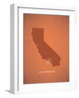 You Are Here Los Angeles-null-Framed Art Print