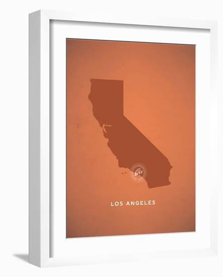 You Are Here Los Angeles-null-Framed Art Print