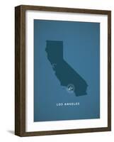 You Are Here Los Angeles-null-Framed Art Print