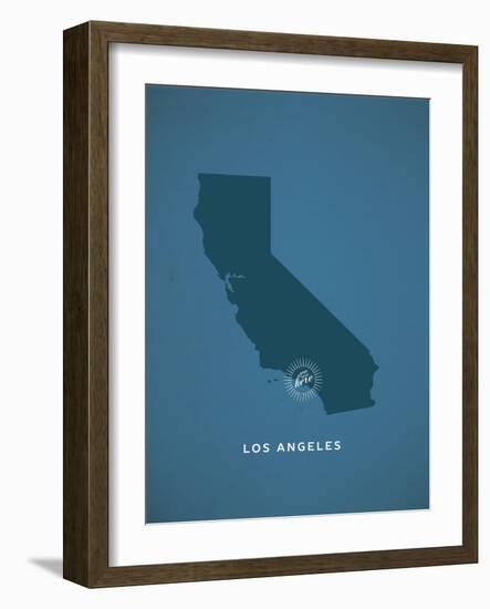 You Are Here Los Angeles-null-Framed Art Print