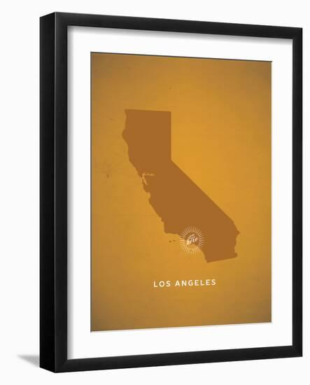 You Are Here Los Angeles-null-Framed Art Print